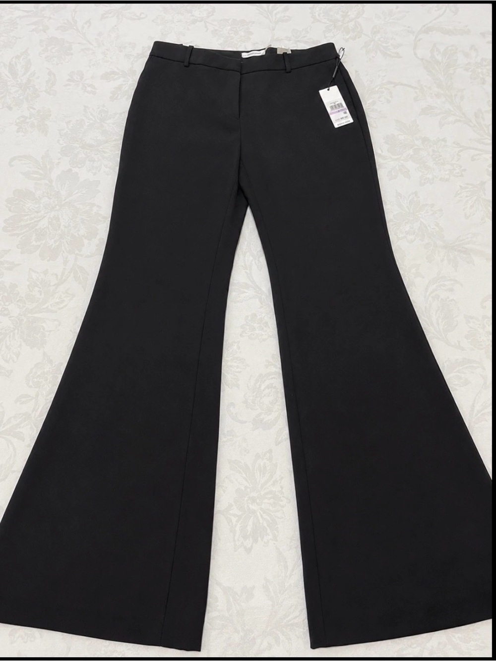 Professional work pants. Calvin Klein Black Boot-Cut Flare Dress Pants. - Picture 2 of 8